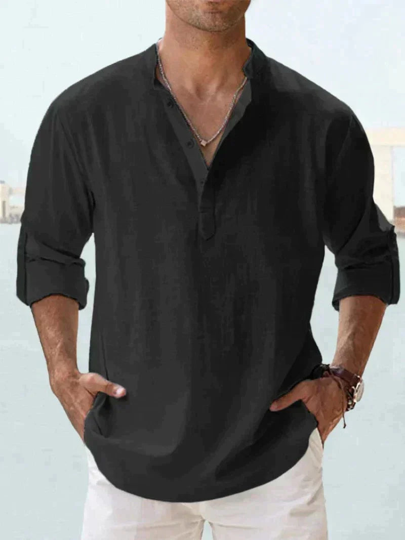 Camicia Uomo Traspirante Manica Lunga Estiva