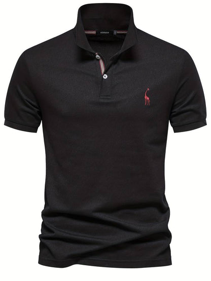 Polo Uomo Slim Fit Dettagli Sottile Colletto Classico