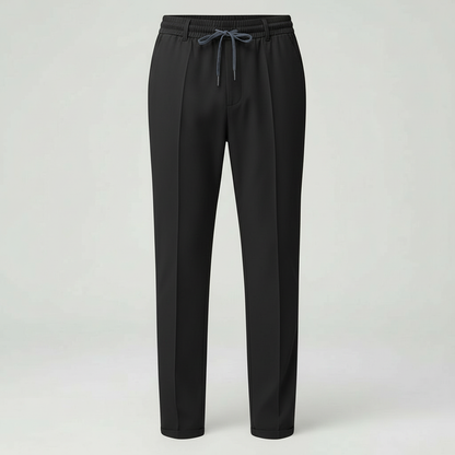 Pantaloni Uomo Vestibilità Dritta con Vita Elastica