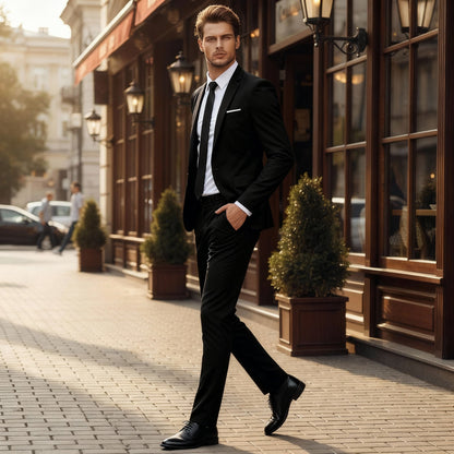 Completo Uomo Due Pezzi Giacca e Pantaloni Regular Fit