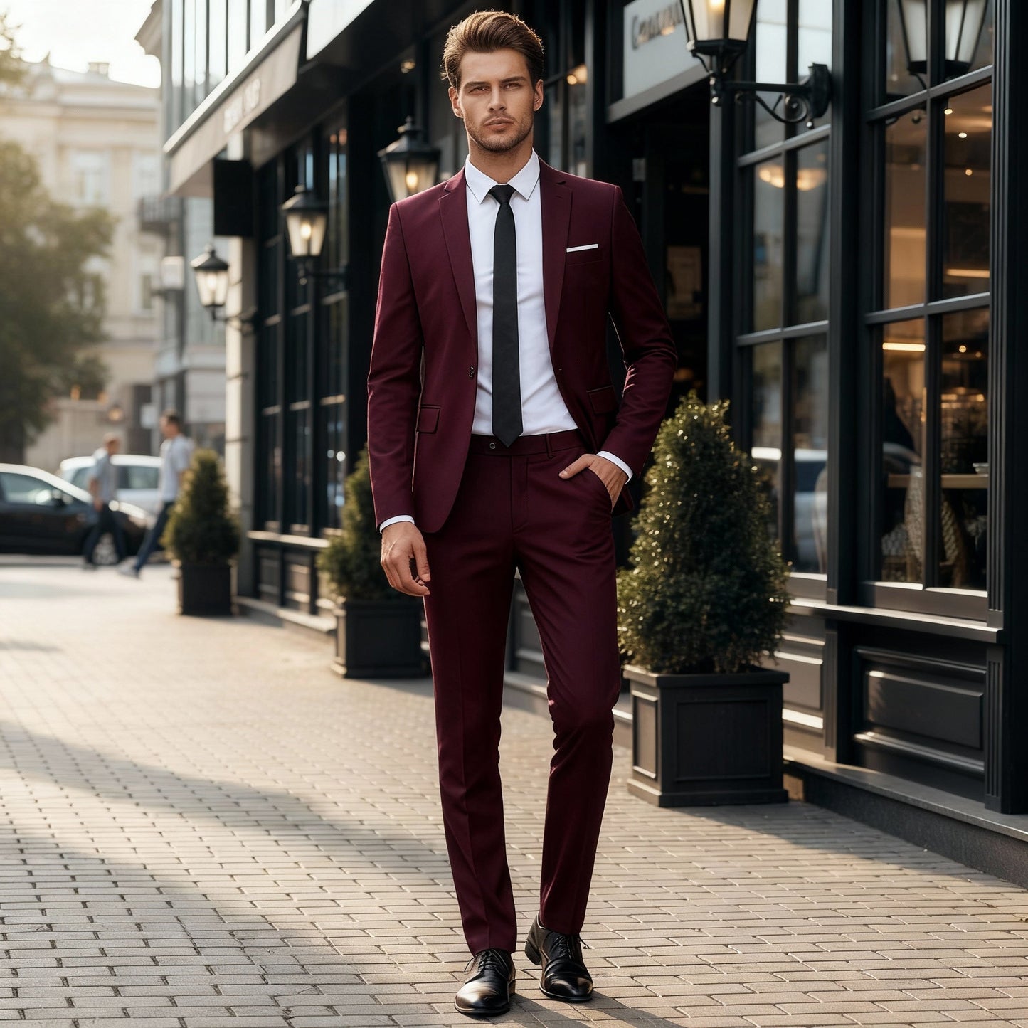 Completo Uomo Due Pezzi Giacca e Pantaloni Regular Fit
