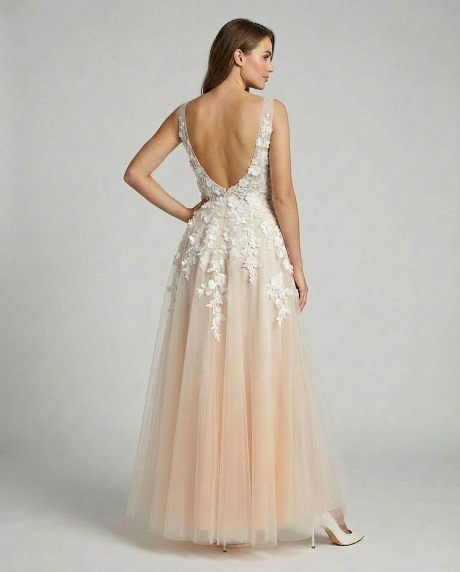 Abito Sposa Donna Elegante Linea A
