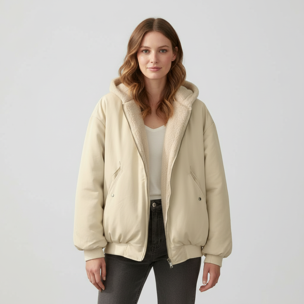 Giacca Invernale Donna Oversize Calda Comfort Effetto Pile - Brentozzi