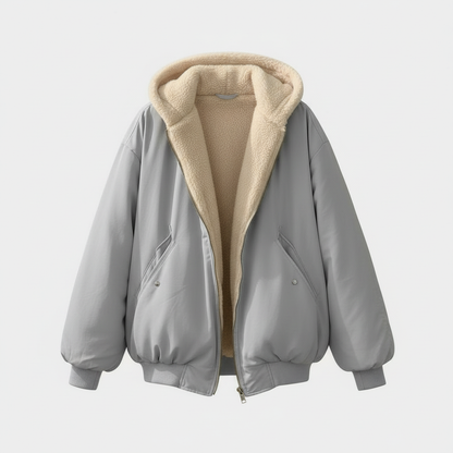 Giacca Invernale Donna Oversize Calda Comfort Effetto Pile