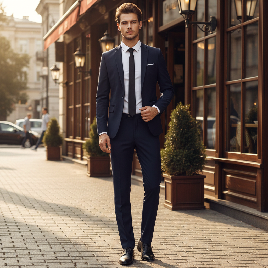 Completo Uomo Due Pezzi Giacca e Pantaloni Regular Fit - Brentozzi