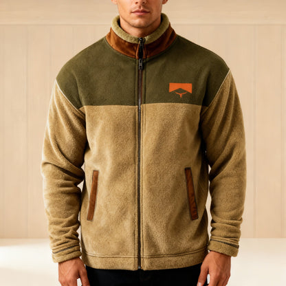 Giacca Uomo con Zip Intera e Colletto Risvoltato