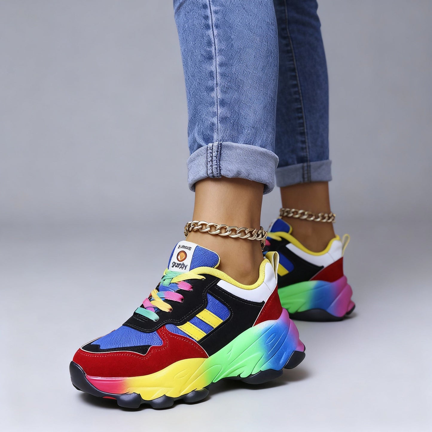 Sneaker Donna Plateau Sportive Comode