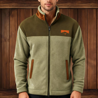 Giacca Uomo con Zip Intera e Colletto Risvoltato