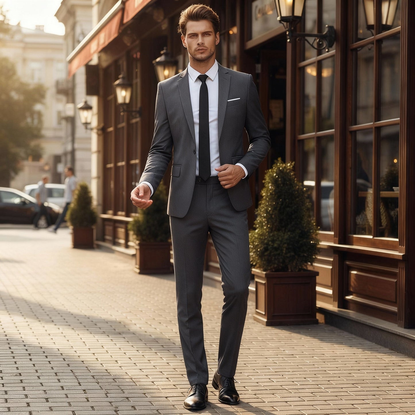 Completo Uomo Due Pezzi Giacca e Pantaloni Regular Fit
