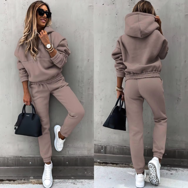 Completo Sportivo Donna Invernale Due Pezzi Caldo