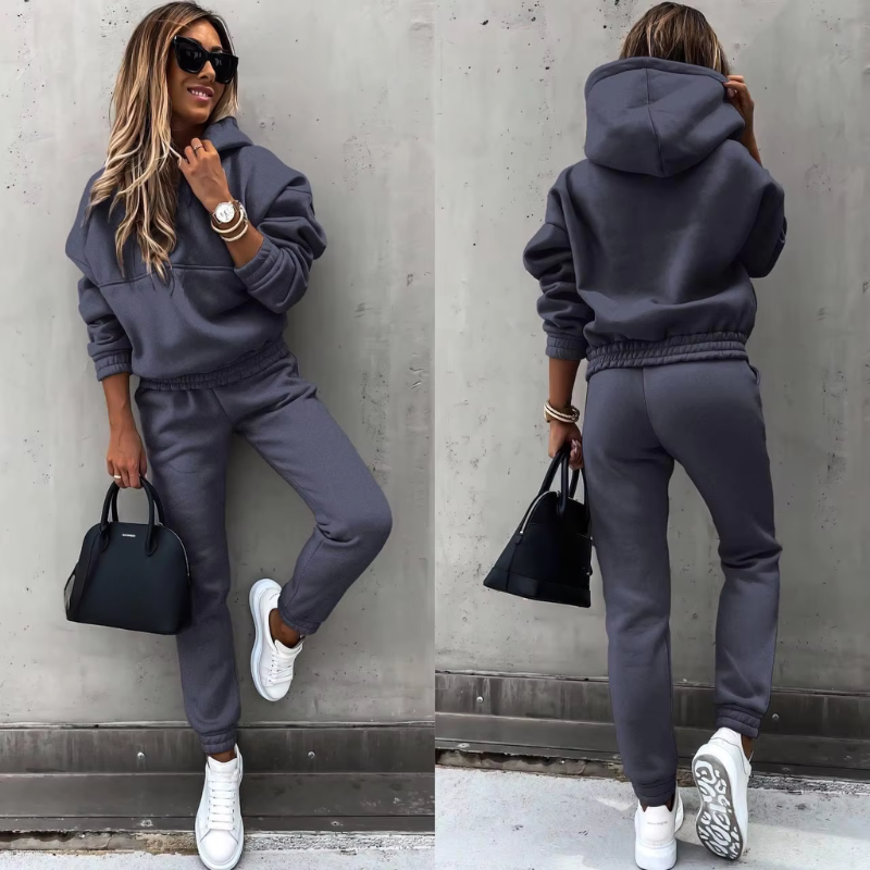 Completo Sportivo Donna Invernale Due Pezzi Caldo