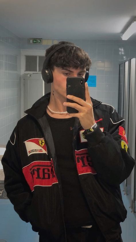 Giacca Uomo Stile Retrò Racing Vestibilità Classica