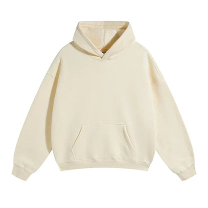 Festa | Unisex Felpa Oversize in Pile con Cappuccio Beige