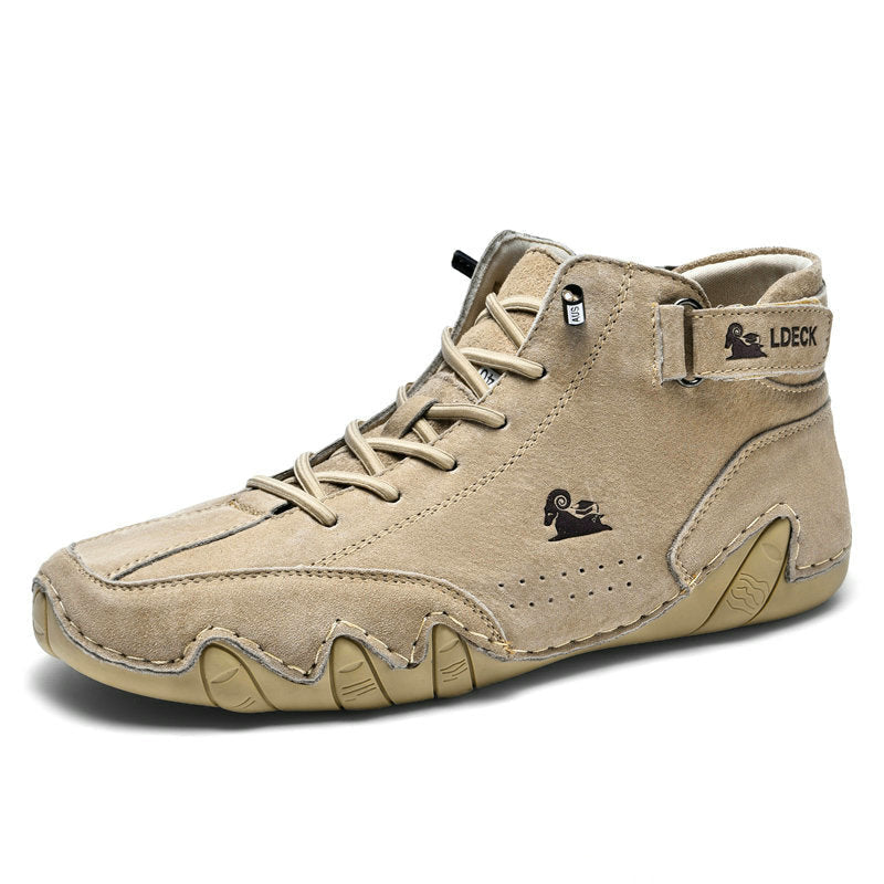 Scarpe Uomo High- Barfuor Scarpe con Lacci e Velcro