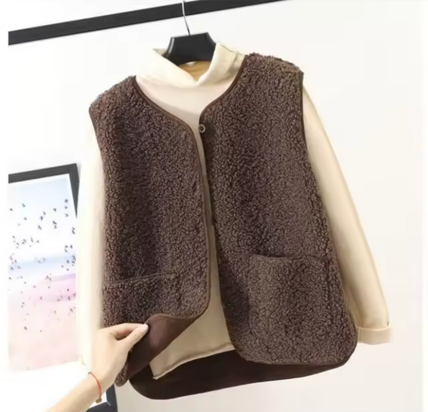 Gilet Donna in Pile con Bottoni - Brentozzi