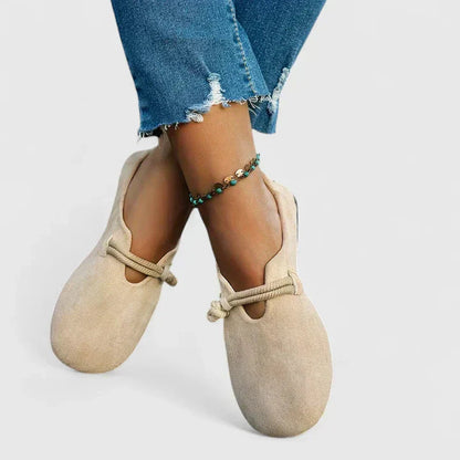 Flora | Ballerina da Donna Scamosciata Slip-On Punta Tonda 4