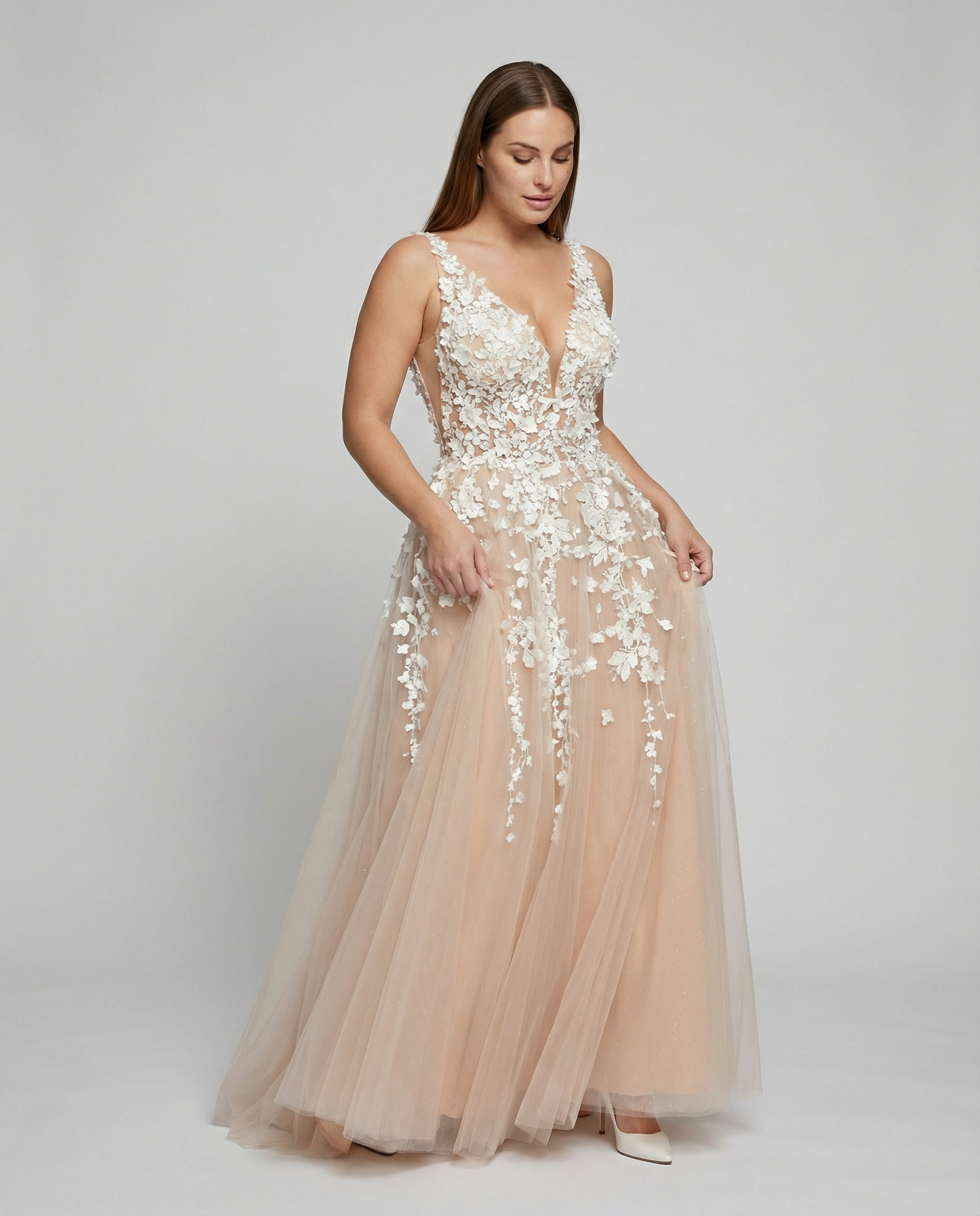 Abito Sposa Donna Elegante Linea A - Brentozzi