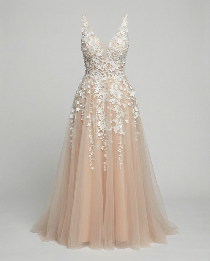 Abito Sposa Donna Elegante Linea A