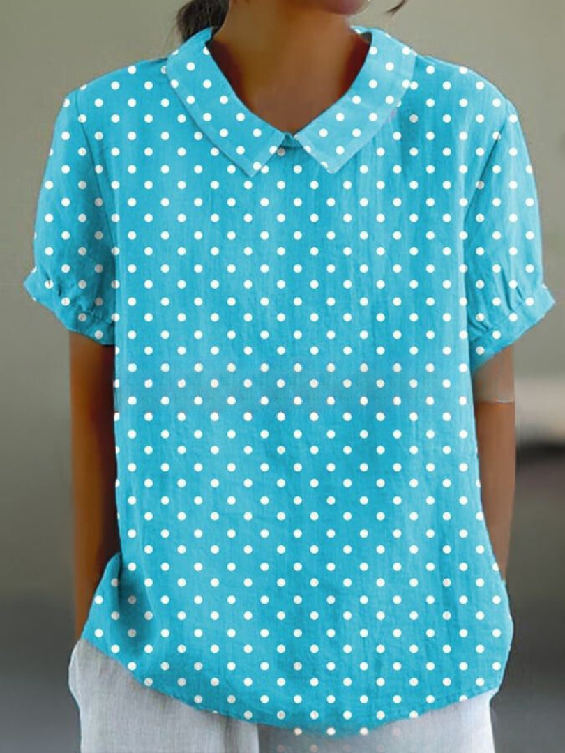 Camicia Donna Estiva Stampa Floreale Leggera