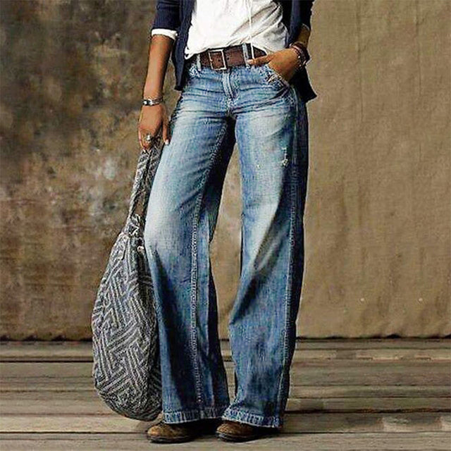Jeans Baggy Donna Stile Vintage Vestibilità Ampia - Brentozzi