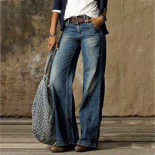 Jeans Baggy Donna Vestibilità Ampia