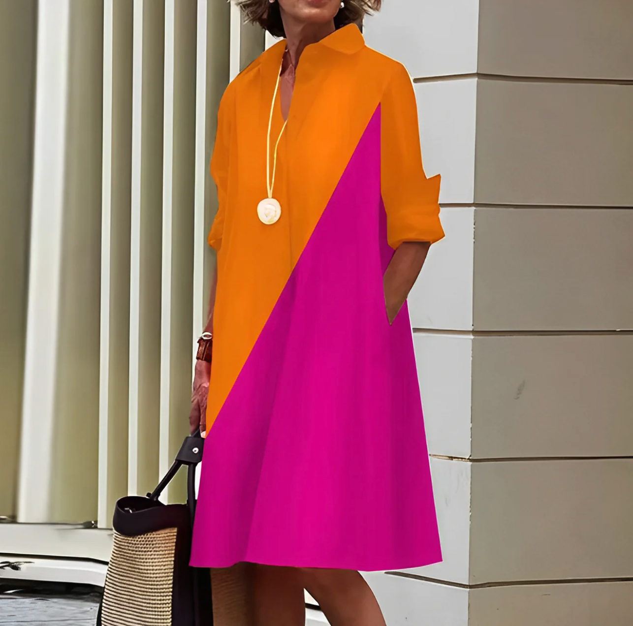 Abito Midi Donna Stile Elegante e Vestibilità Comoda