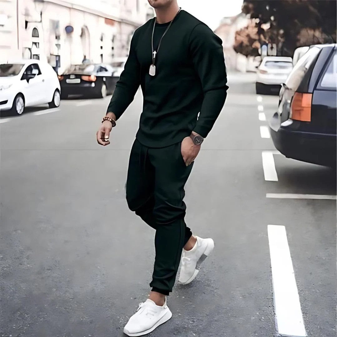 Tuta Sportiva Uomo in Tessuto Tecnico Slim Fit