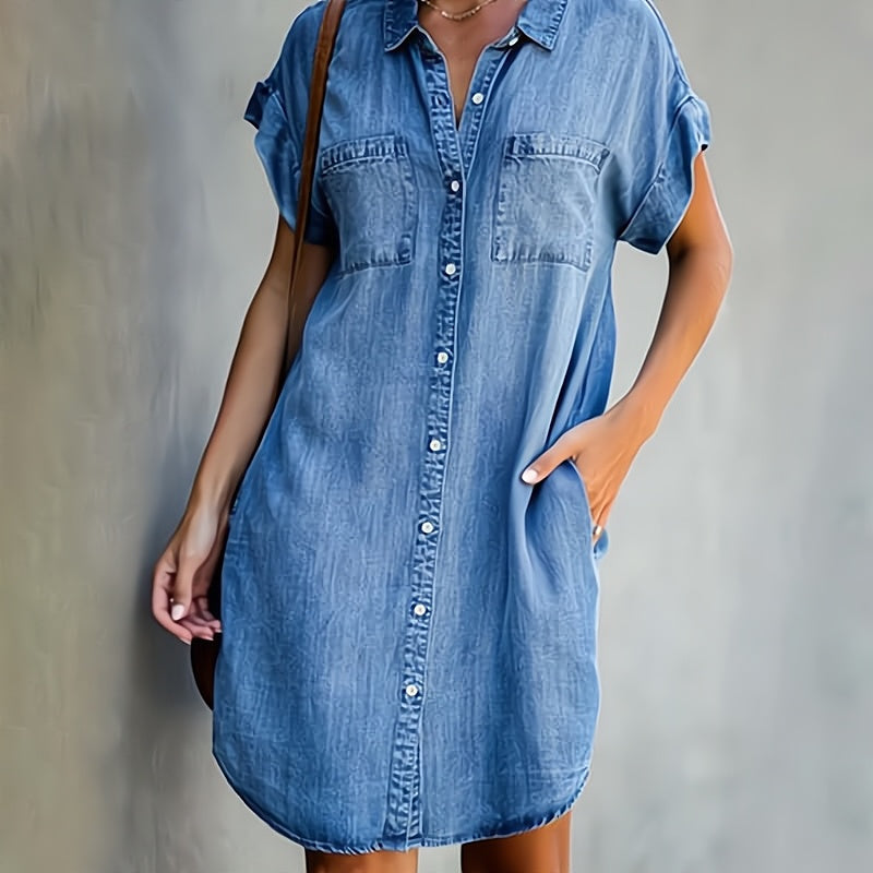 Abito Mini Donna Casual Manica Corta - Brentozzi