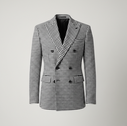 Blazer Uomo Quadri Taglio Moderno Elegante