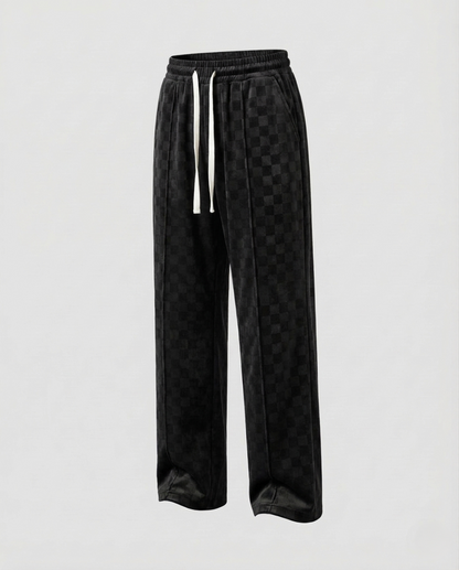Pantaloni Uomo Jacquard Fantasia Quadri Coulisse