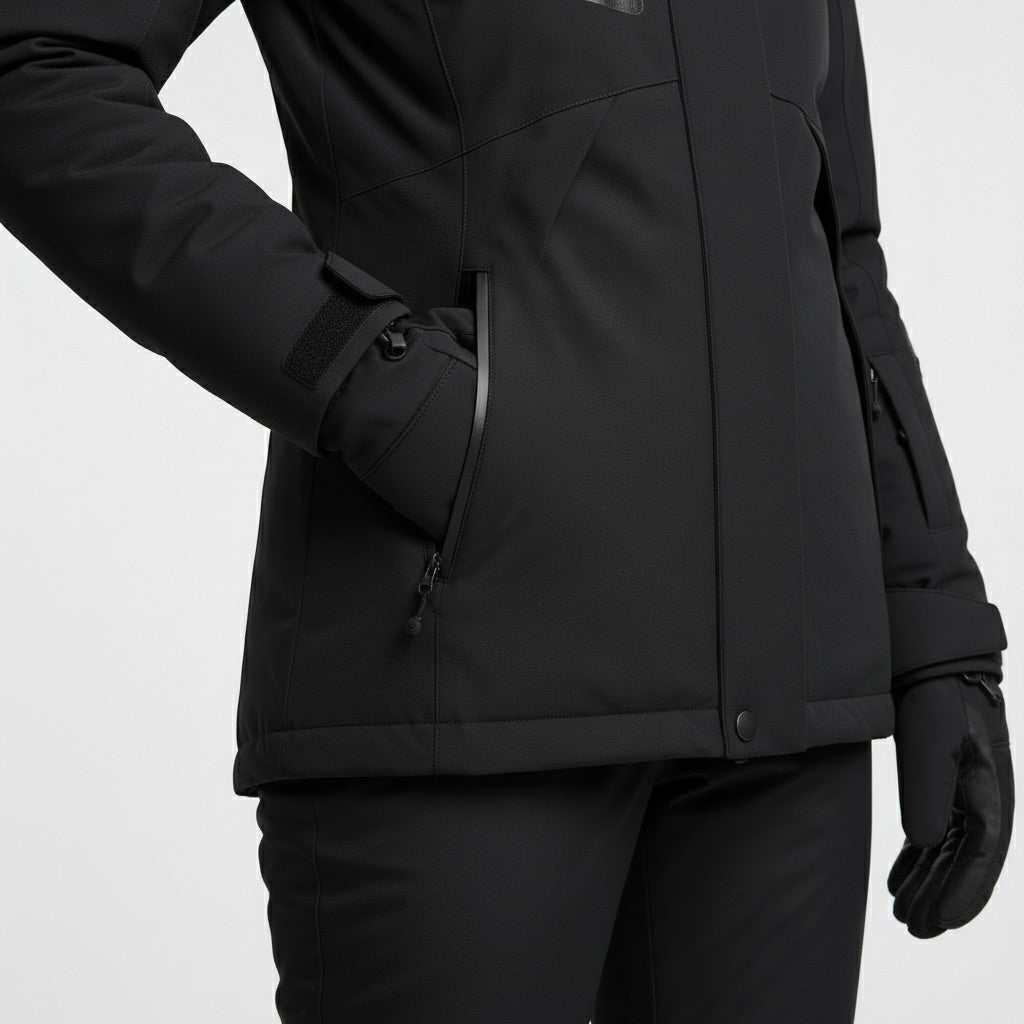Completo Sci Donna Giacca e Pantaloni Impermeabili Slim