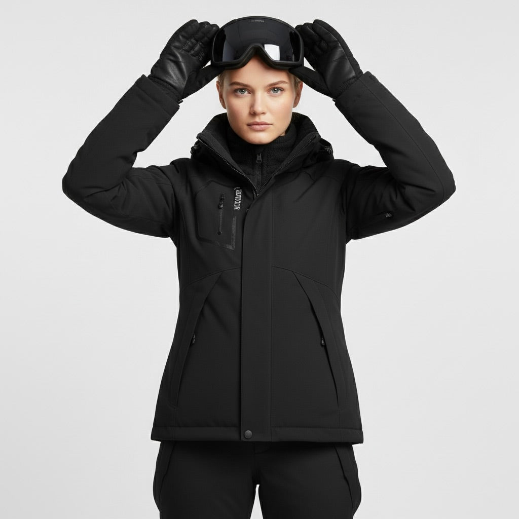Completo Sci Donna Giacca e Pantaloni Impermeabili Slim
