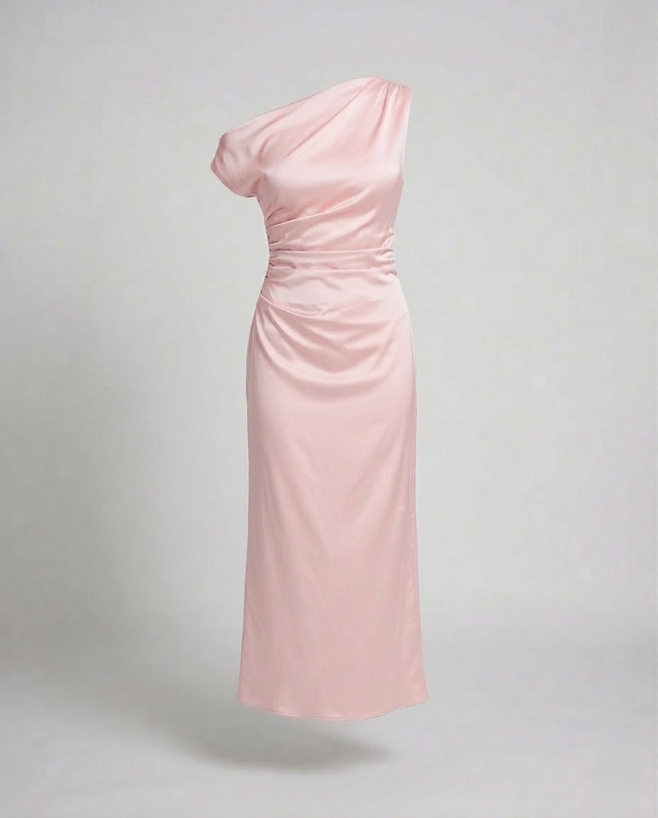Abito Asimmetrico Donna Monospalla Elegante