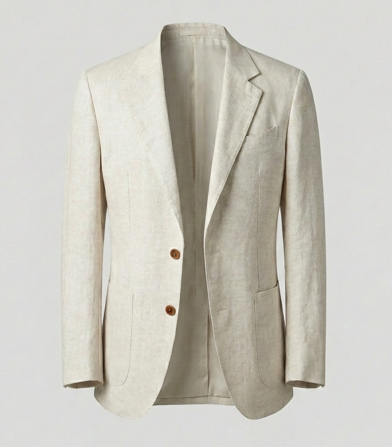 Completo Uomo in Lino Pantaloni Elegante Taglio Classico