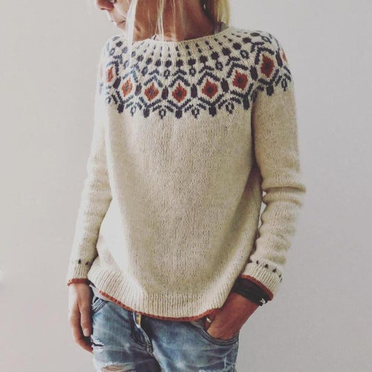 Maglione Donna in Maglia Grossa Caldo Regular Fit - Brentozzi