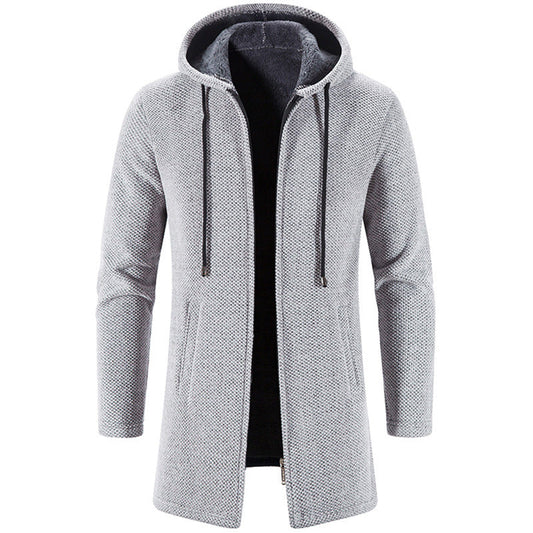 Giacca Uomo in Pile con Cappuccio Regular Fit - Vesarelli