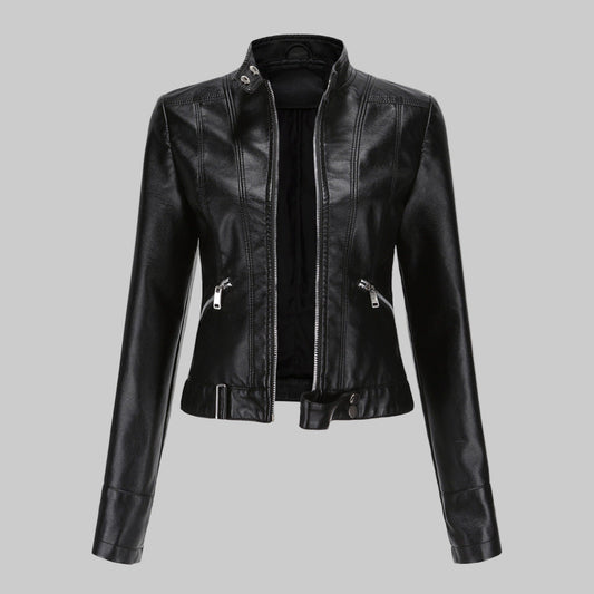 Giacca Donna in Pelle Elegante Vestibilità Classica - Vesarelli
