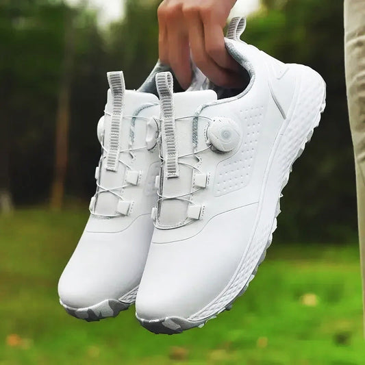 Scarpa Golf Uomo con Lacci a Rotella Suola Chiodata - Vesarelli