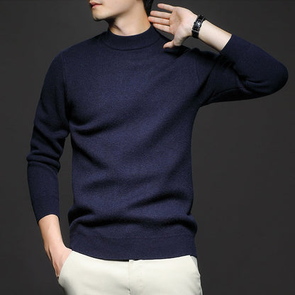 Maglione Uomo in Maglia Vestibilità Comoda Linee Semplici