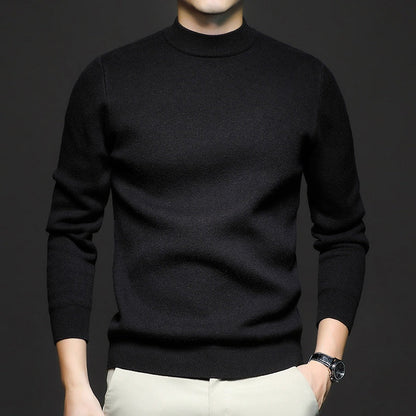 Maglione Uomo in Maglia Vestibilità Comoda Linee Semplici