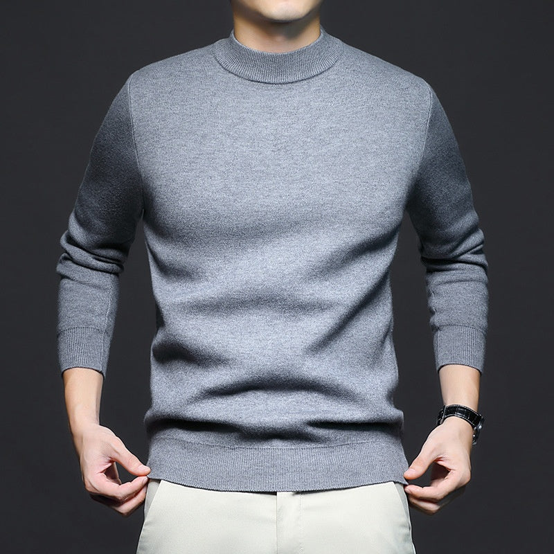 Maglione Uomo in Maglia Vestibilità Comoda Linee Semplici