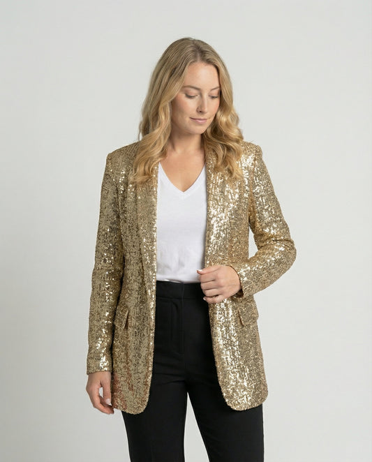 Giacca Donna con Paillettes Slim Fit - Brentozzi