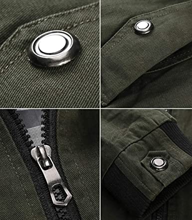 Bomber Uomo Antivento Stile Classico Rifinitura Robusta