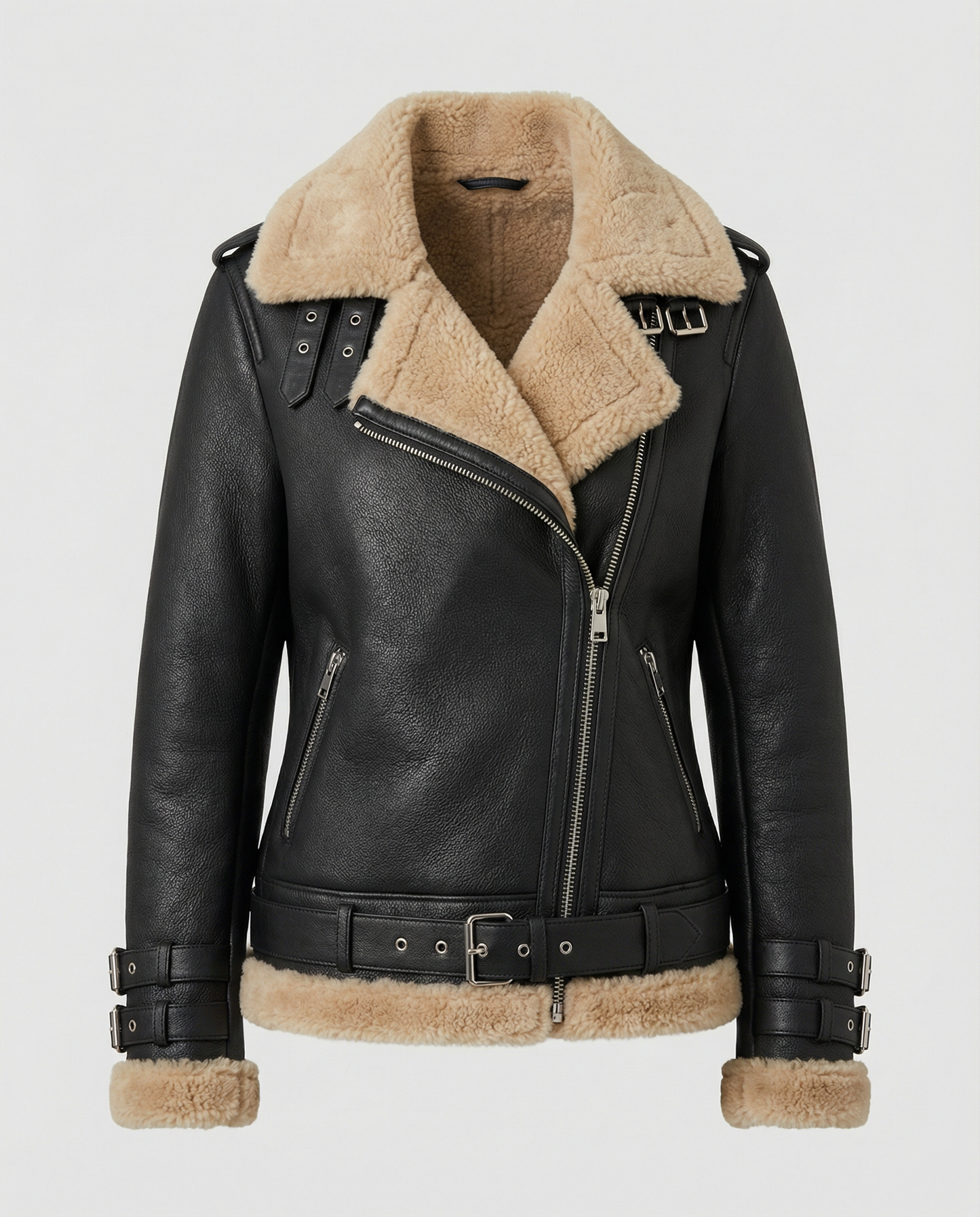 Giacca Biker Uomo Imbottita Calda