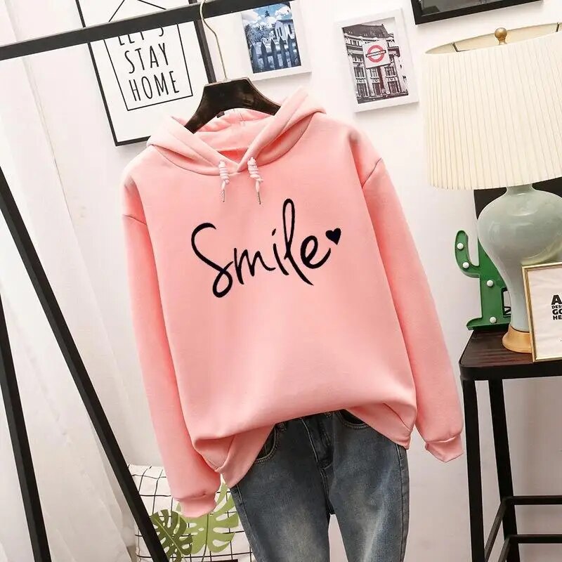 Felpa Donna con Stampa Love Comfortevole