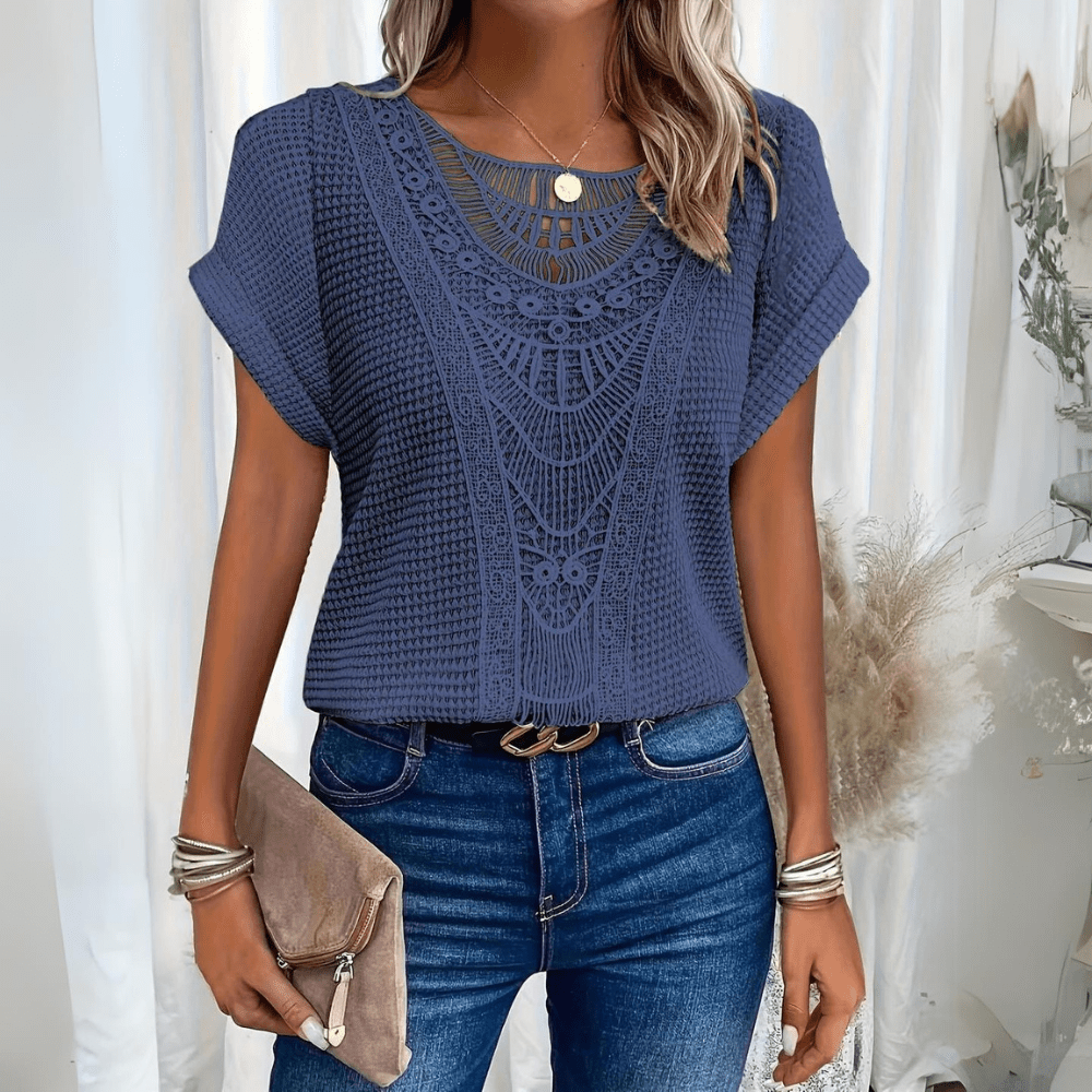 Donna Boho Manica Corta Estate
