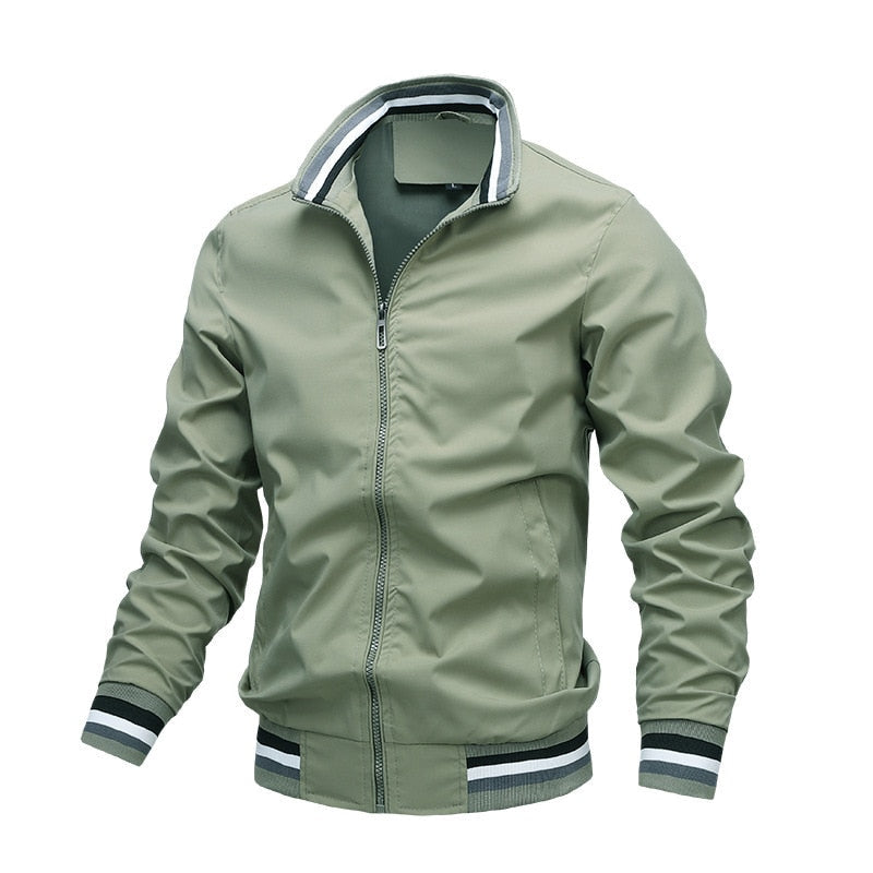 Giacca Bomber Uomo Stile Classico Vestibilità Regular