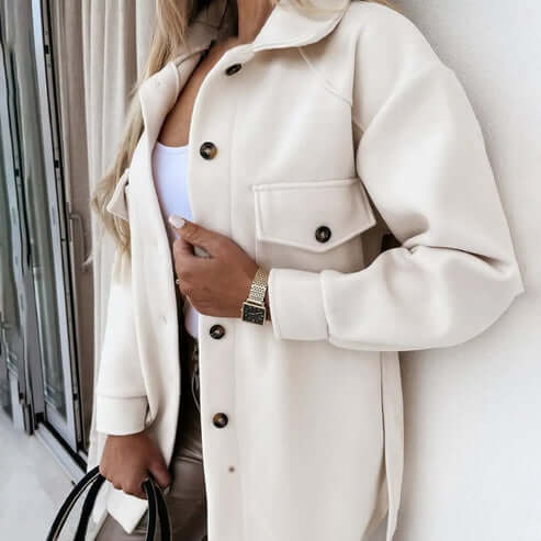 Giacca Donna Vintage Casual Calda Vestibilità Ampia