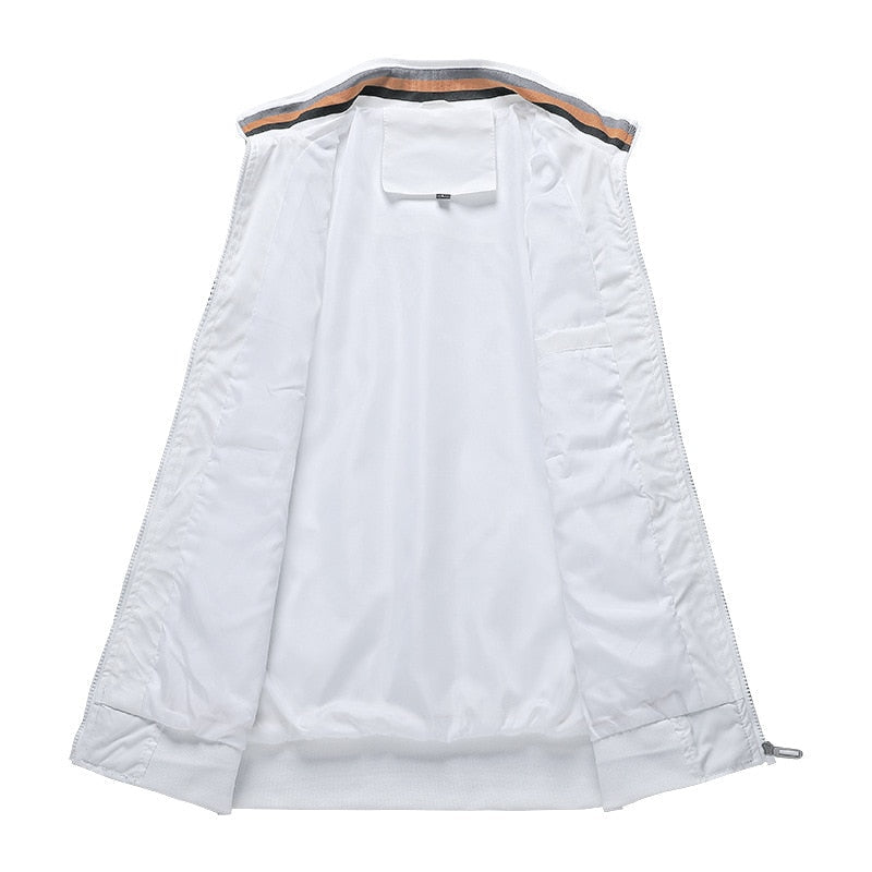 Giacca Bomber Uomo Stile Classico Vestibilità Regular