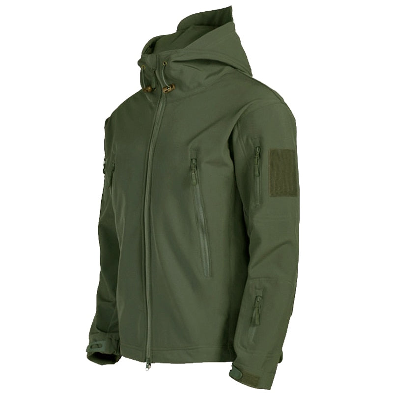 Giacca Uomo Outdoor Impermeabile Antivento con Tasche Antifurto